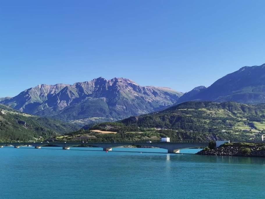 Duplex Cocooning Avec Vue Lac Et Montagnes Savines Dış mekan fotoğraf